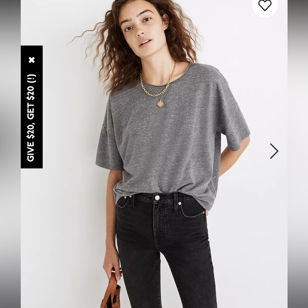 Madewell Marled Sweatshirt Tee
